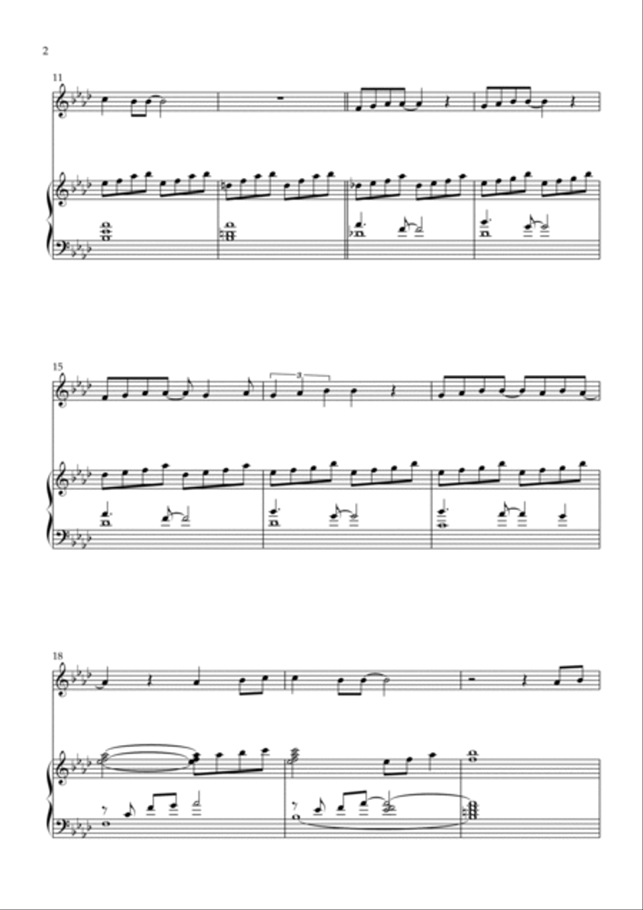 Part Of Your World (reprise) Piano scores gallery preview page 2