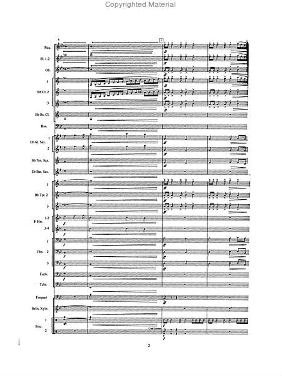 Central Park Sketches Concert Band scores gallery preview page 3