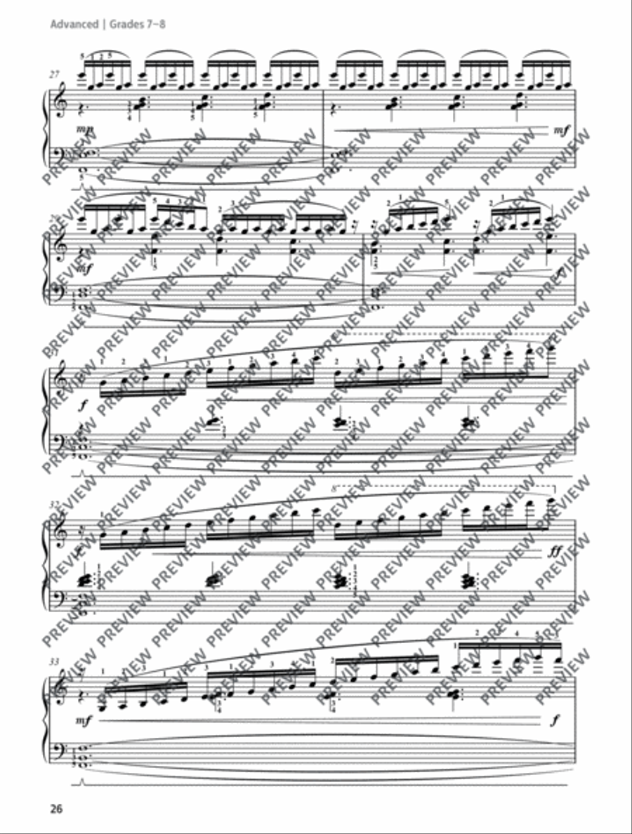 Between Dawn, Noon and Midnight Piano Solo scores gallery preview page 4