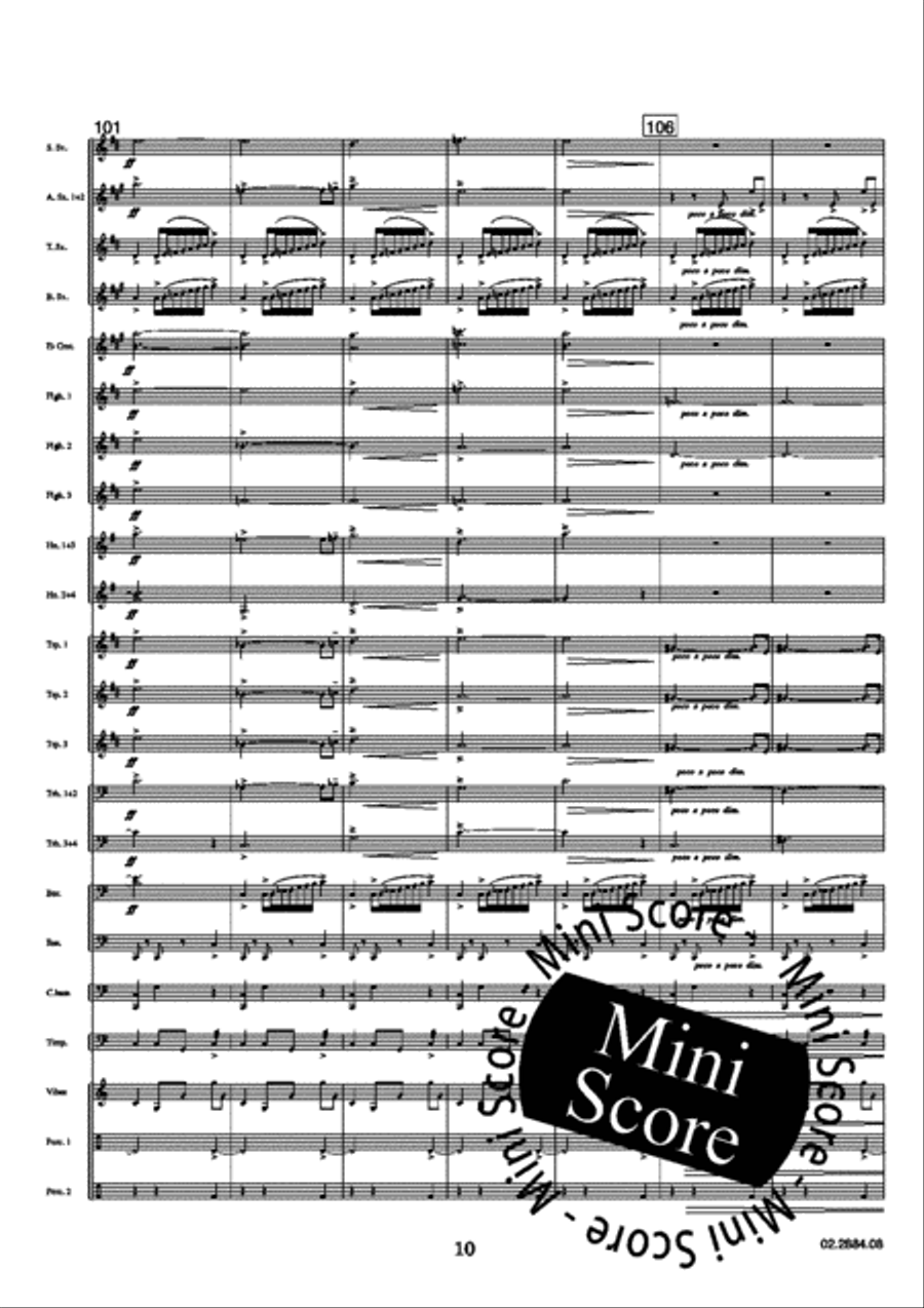 Moving Spirits Fanfare Band scores gallery preview page 14