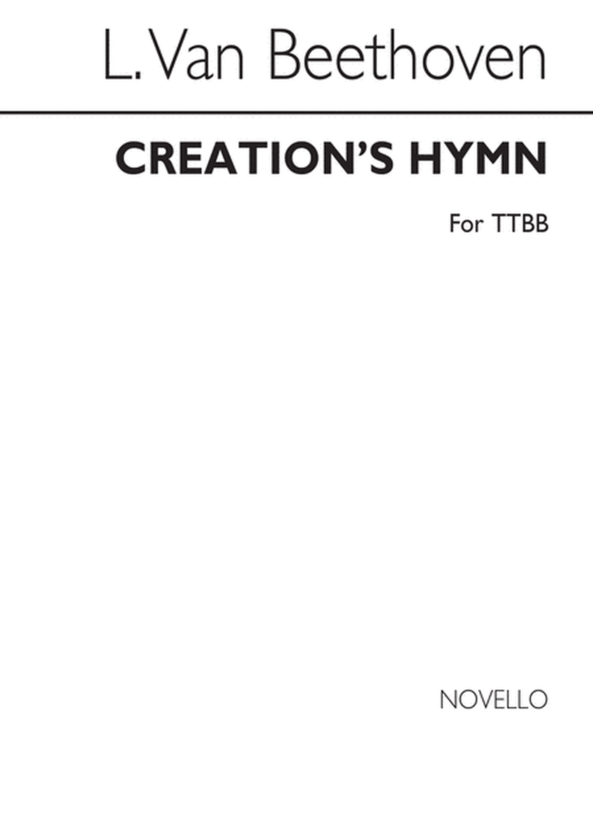 Creation's Hymn (TTBB)