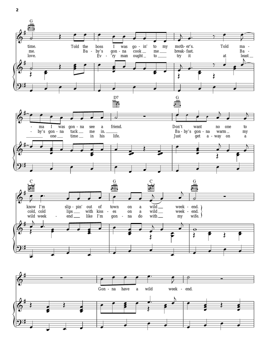 Wild Week End Wild Week End Acoustic Guitar scores gallery preview page 2
