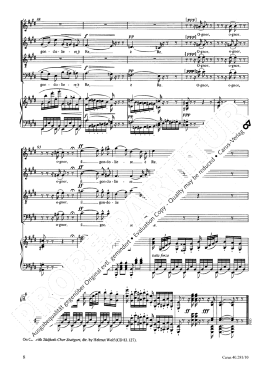 I Gondolieri 4-Part scores gallery preview page 9