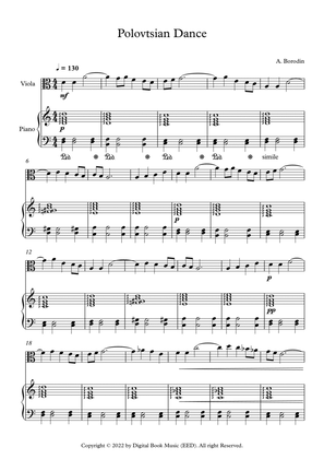 Polovtsian Dance - Alexander Borodin (Viola + Piano)