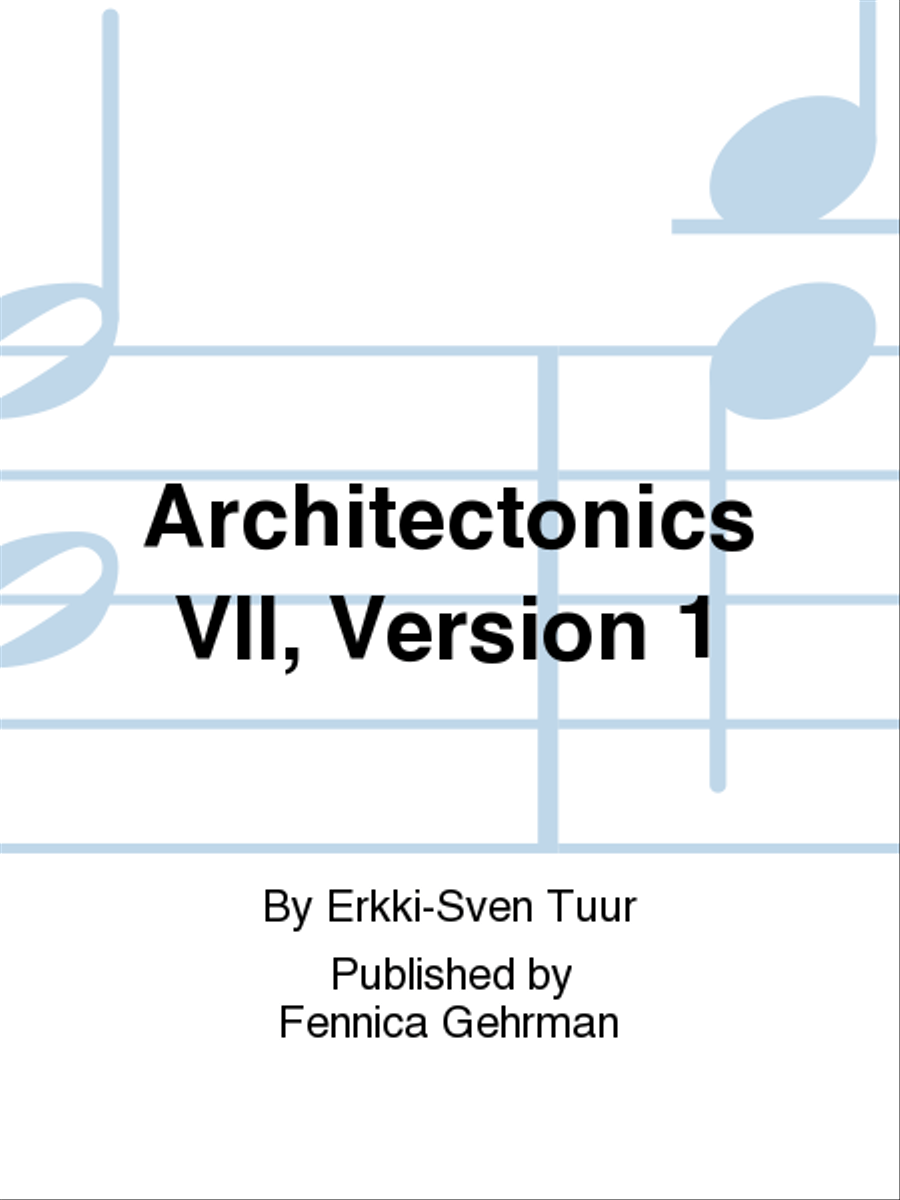 Architectonics VII, Version 1 Flute scores gallery preview page 1