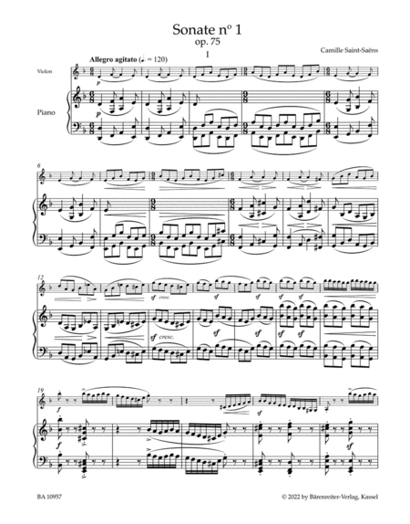 Sonata no. 1 for Violin and Piano in D minor, op. 75