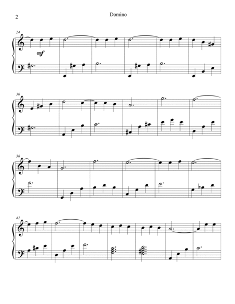 Domino Piano Solo scores gallery preview page 2