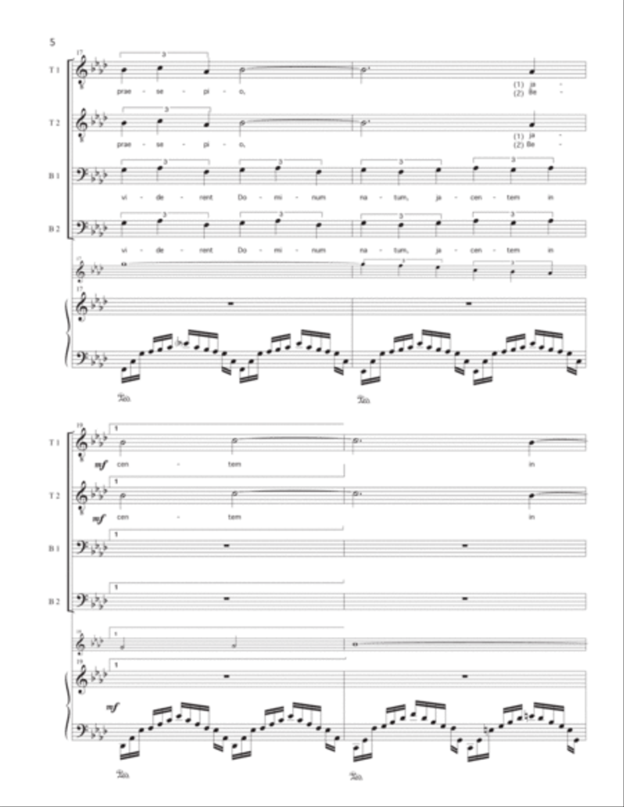 O Magnum Mysterium TTBB scores gallery preview page 5
