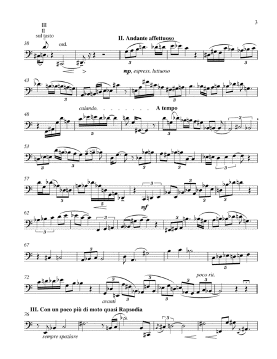 'Melodia Assoluta' (Absolute Melody) Cello Solo scores gallery preview page 3