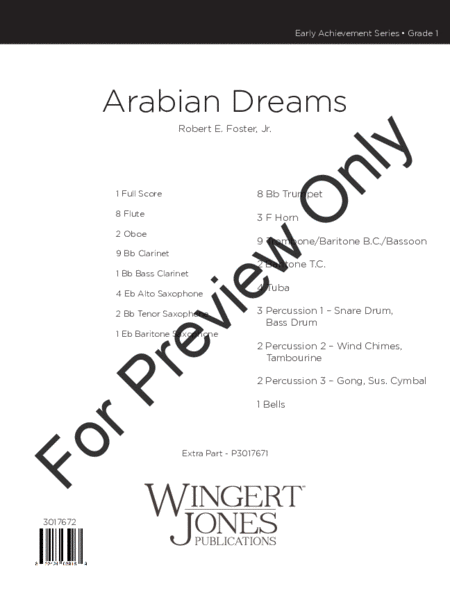Arabian Dreams - Full Score image number null