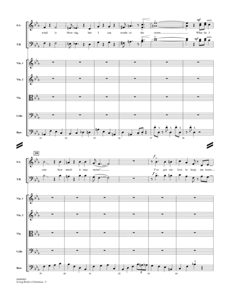 Irving Berlin's Christmas (Medley) - Full Score