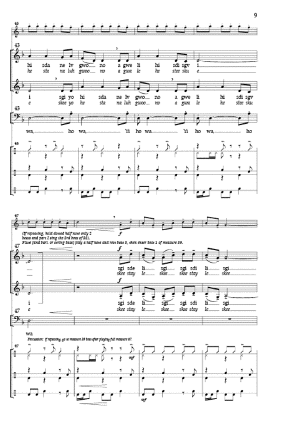 Guide Me As I Walk Along 3-Part scores gallery preview page 7