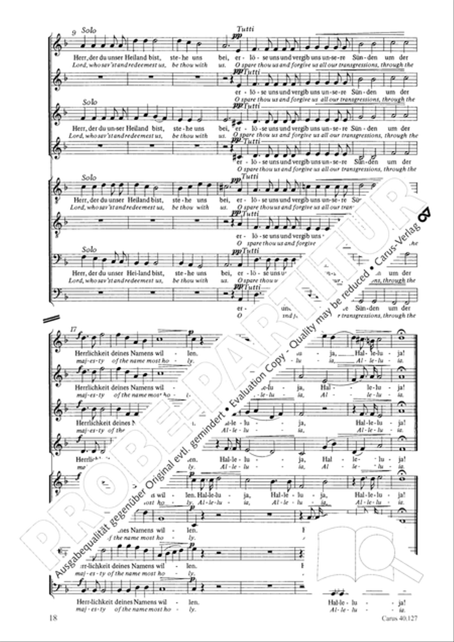 Sechs Spruche zum Kirchenjahr op. 79 Score scores gallery preview page 19