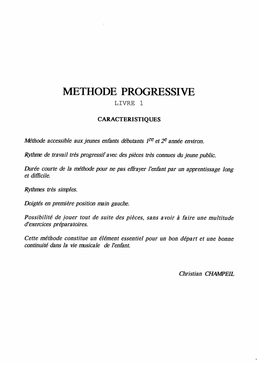 Progressive method for guitar book 1