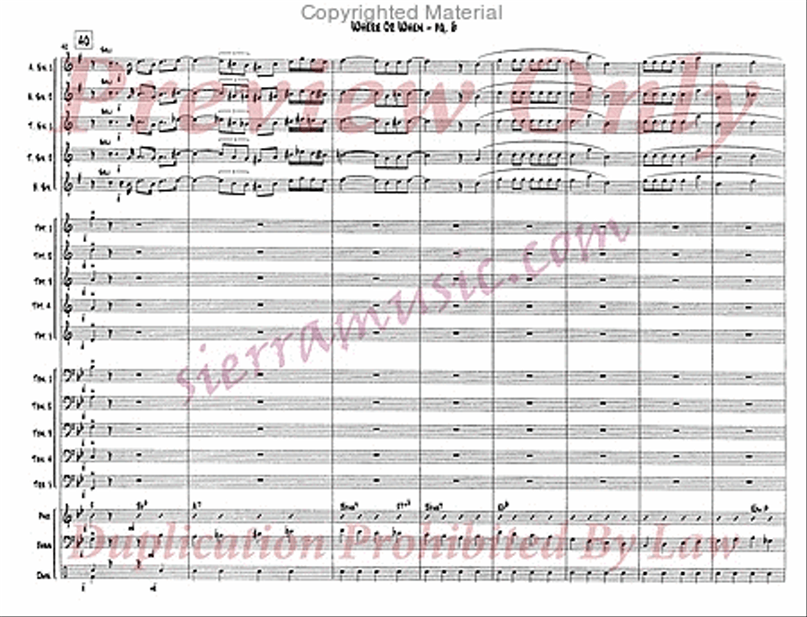 Where Or When Jazz Ensemble scores gallery preview page 7