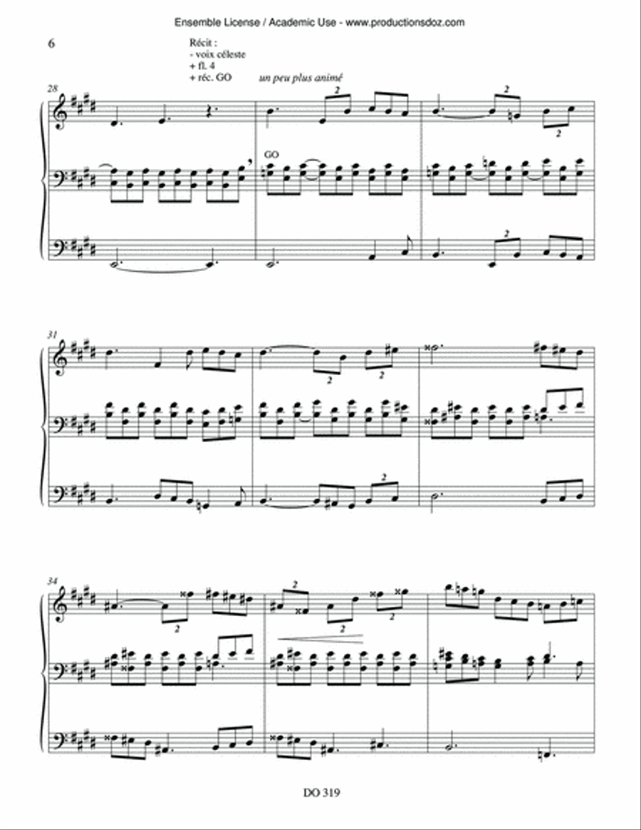 Hesychia Divertissement Organ scores gallery preview page 5