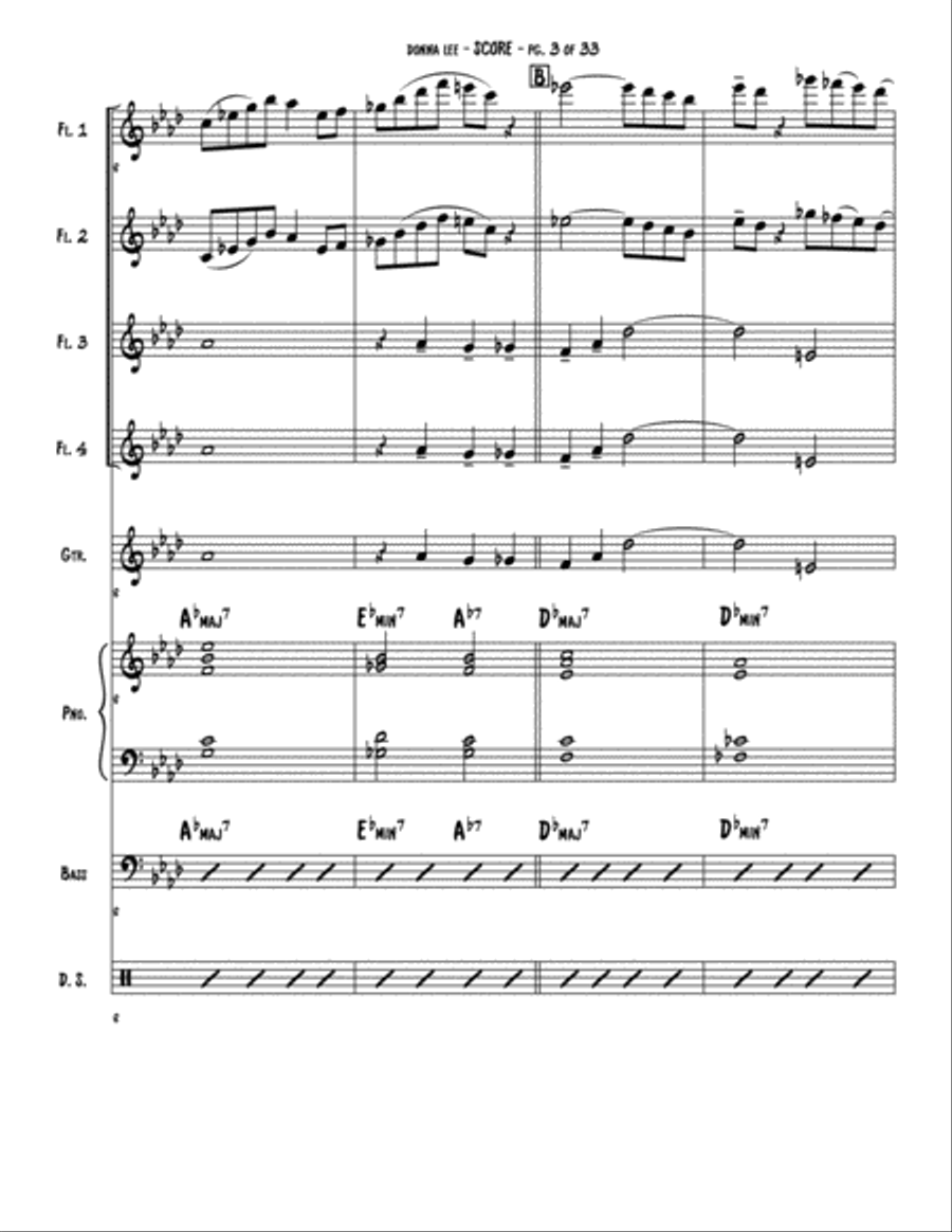 Donna Lee Large Ensemble scores gallery preview page 4