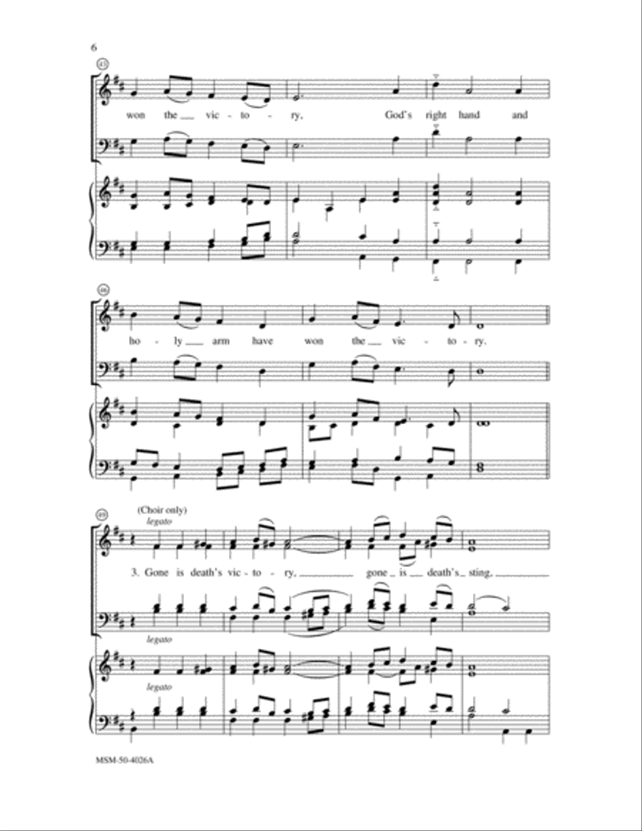God's Right Hand and Holy Arm (Full Score) Choir scores gallery preview page 4