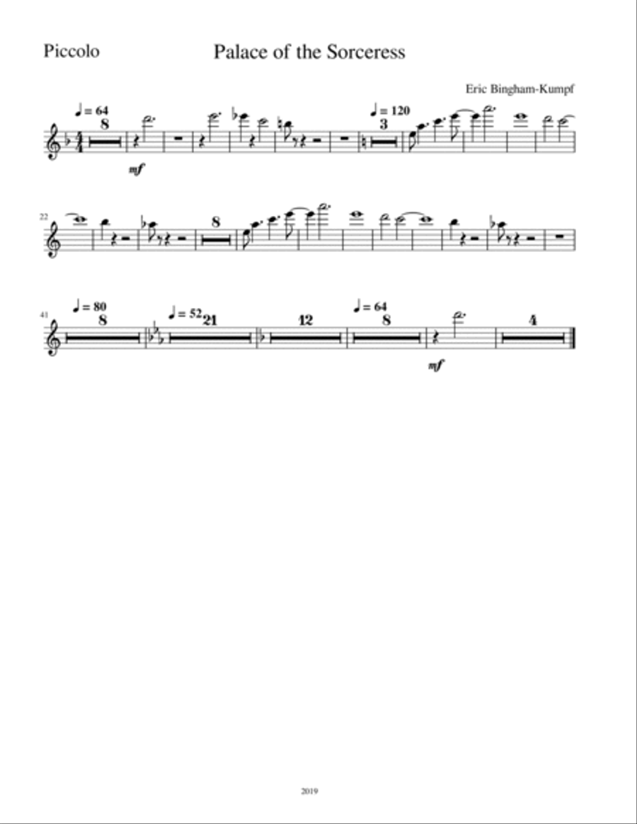 Palace of the Sorceress Full Orchestra scores gallery preview page 6