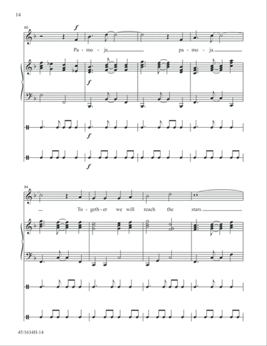 Together Together Unison Choir scores gallery preview page 14