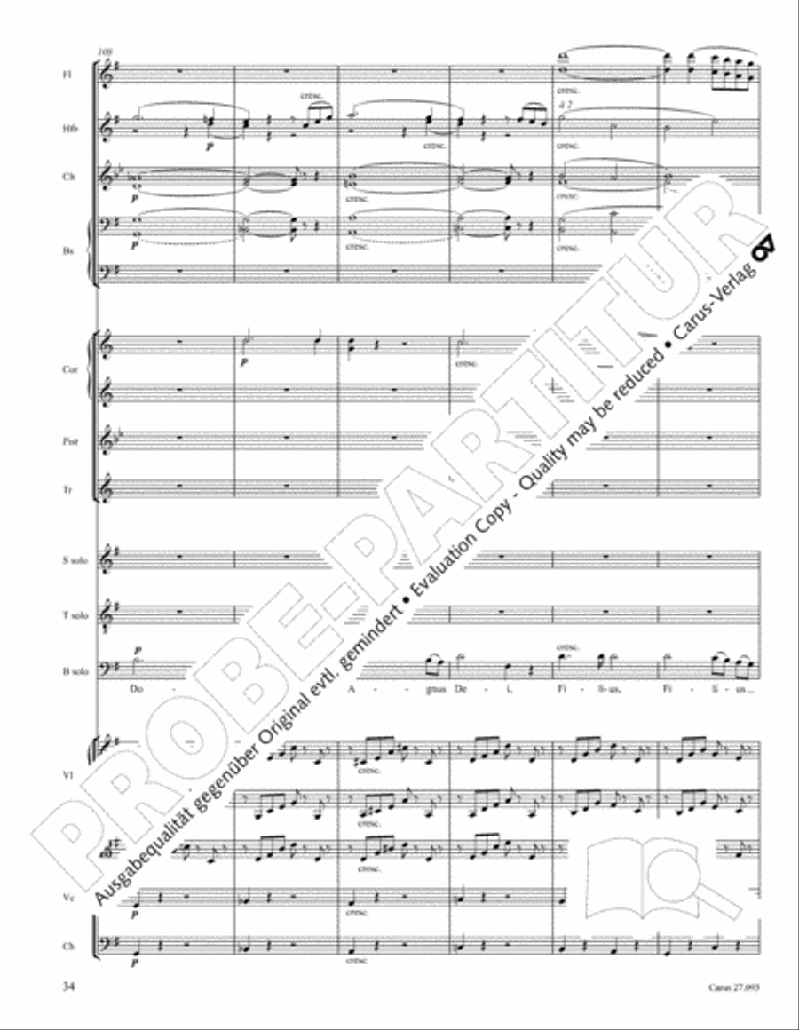 Messe solennelle de sainte Cecile STB scores gallery preview page 47