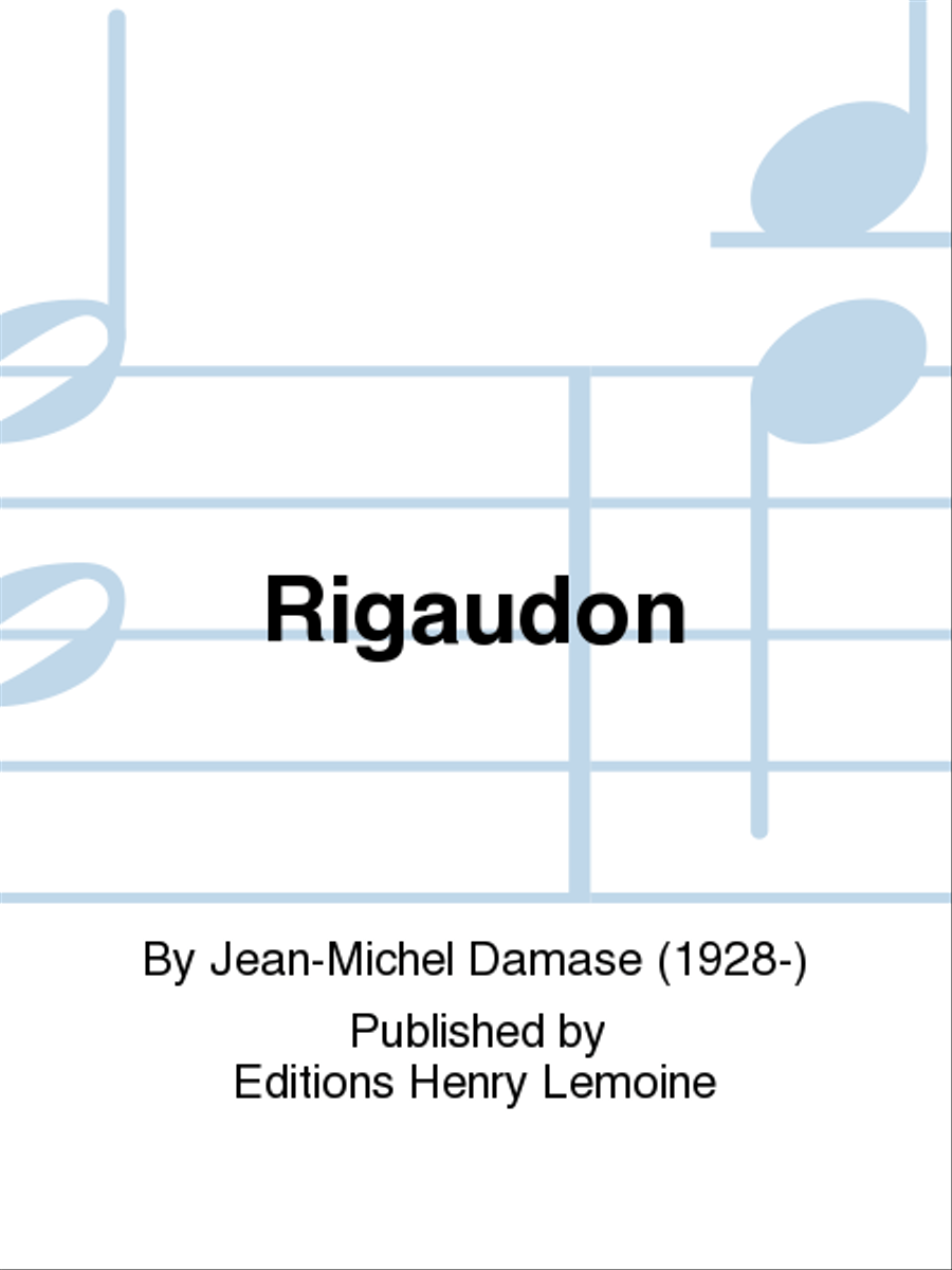 Rigaudon Piano Accompaniment scores gallery preview page 1