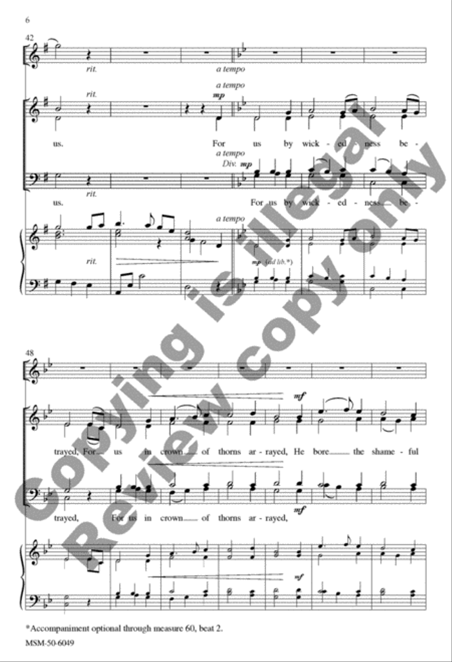 O Love, How Deep, How Broad, How High 4-Part scores gallery preview page 15