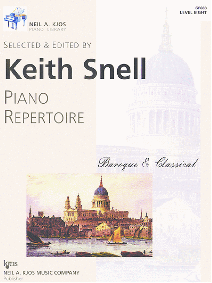 Piano Repertoire: Baroque/Classical Level 8 Piano Method scores gallery preview page 1