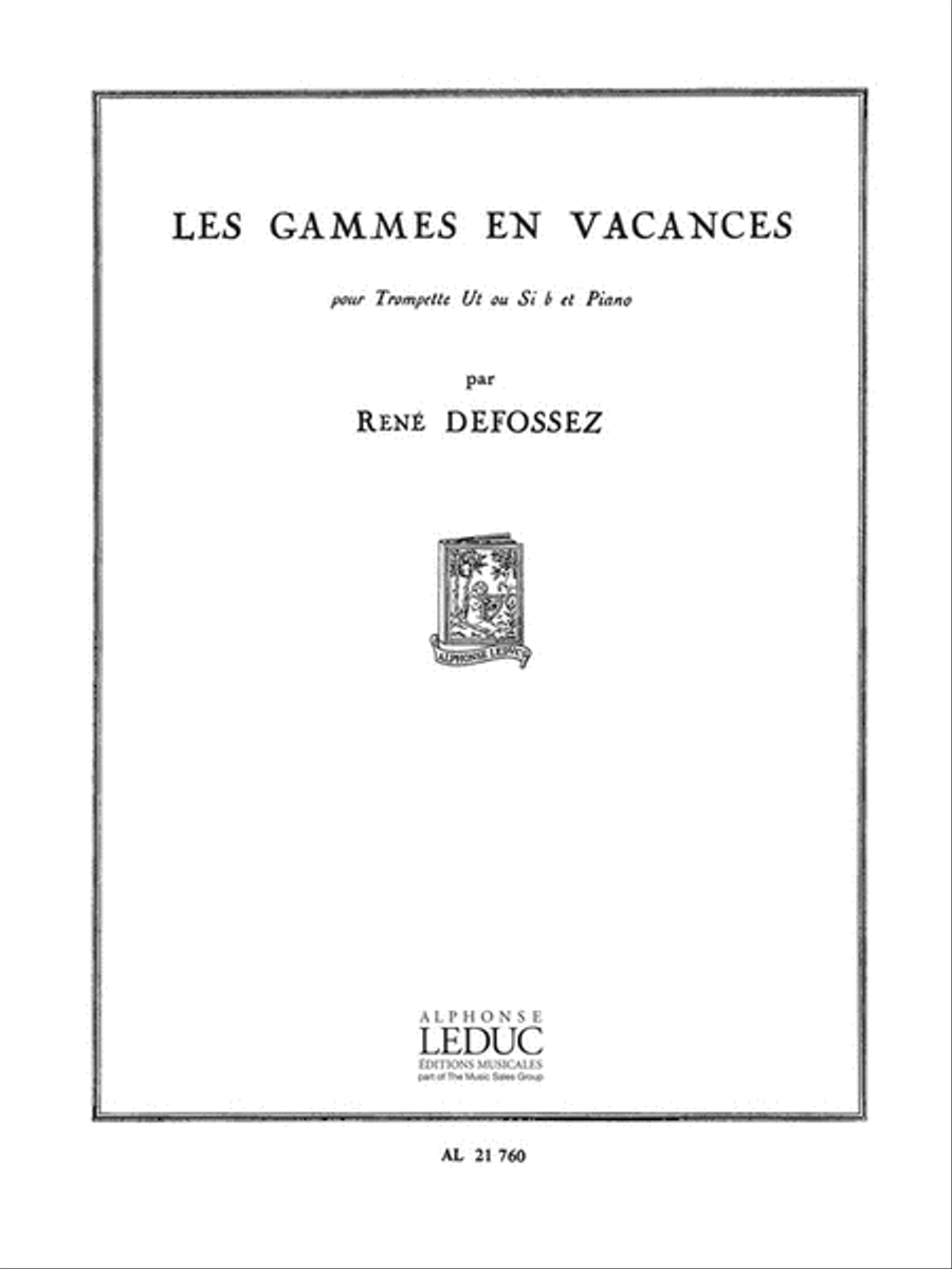 Les Gammes En Vacances (trumpet & Piano) Trumpet Solo scores gallery preview page 1