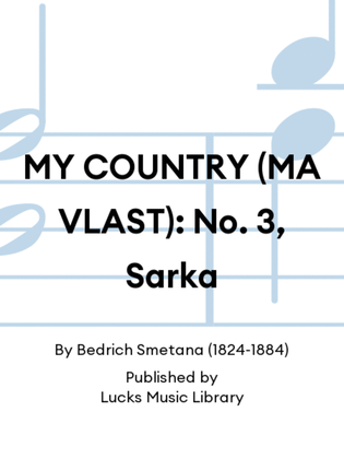 Book cover for MY COUNTRY (MA VLAST): No. 3, Sarka