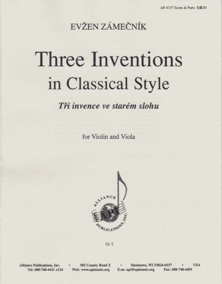 Three Inventions in Classical Style image number null