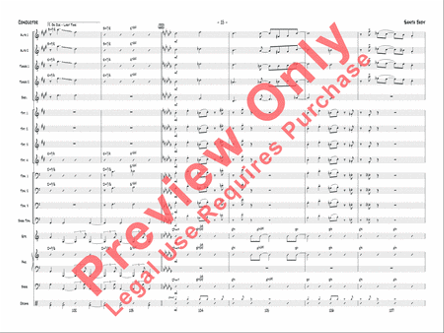 Santa Baby Jazz Ensemble scores gallery preview page 36