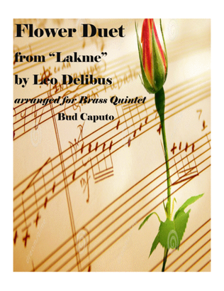 Book cover for Flower Duet from Lakme for Brass Quintet