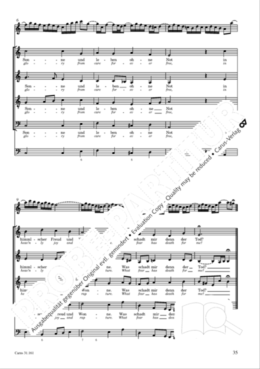 Komm, du susse Todesstunde 4-Part scores gallery preview page 35