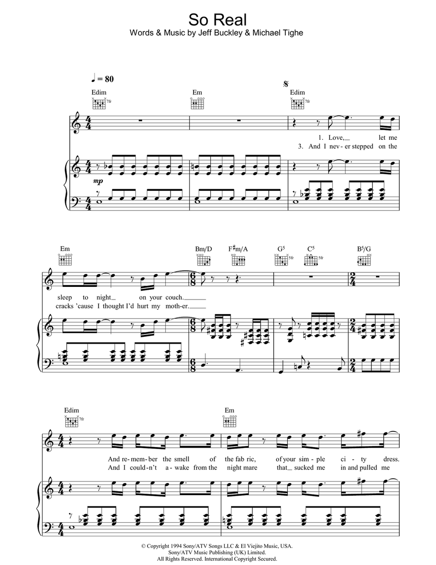 So Real Acoustic Guitar scores gallery preview page 1