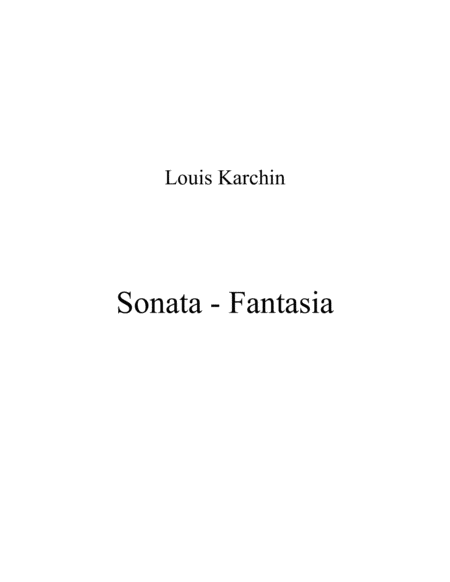 [Karchin] Sonata Fantasia