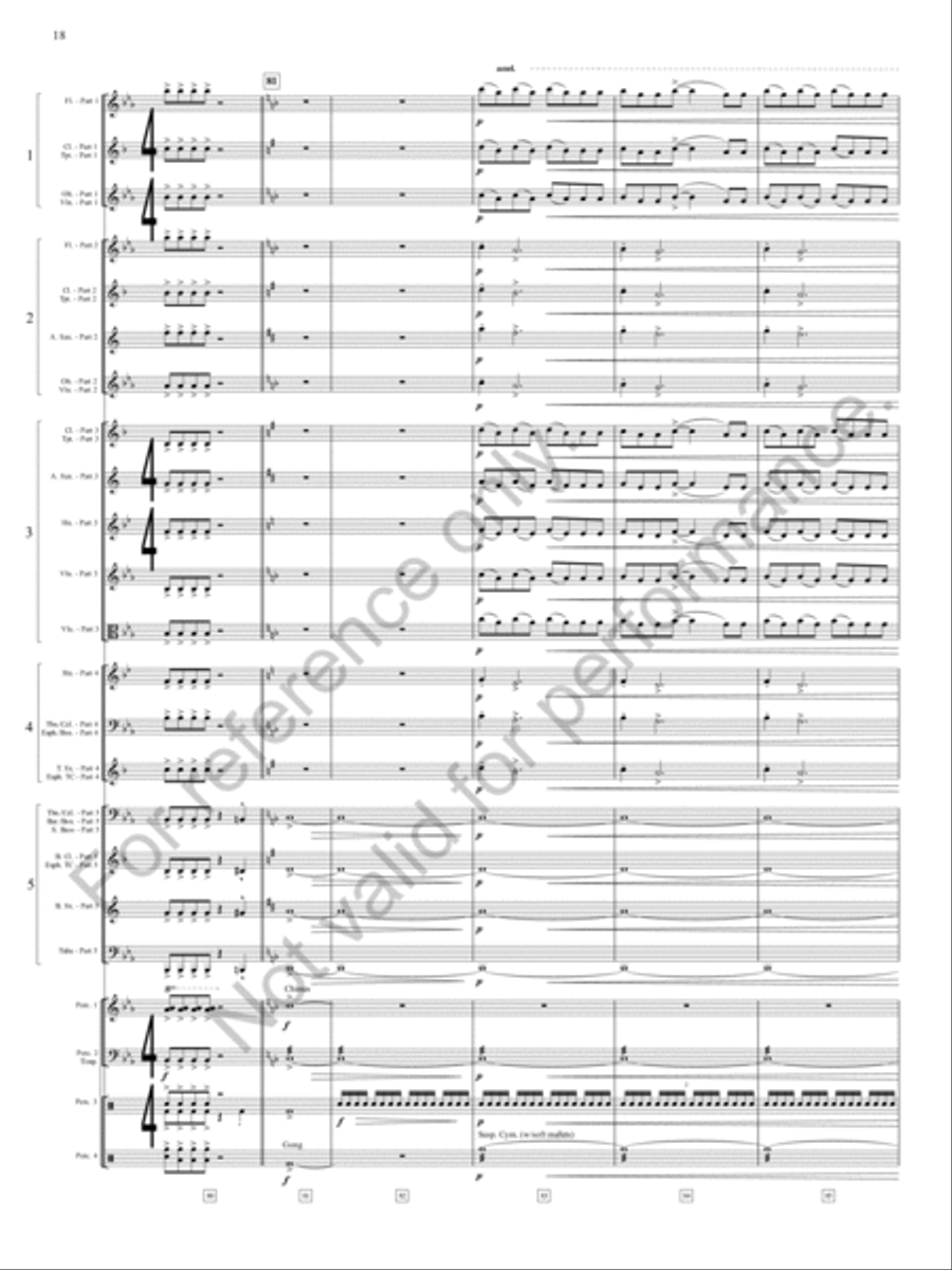 Danza Sonora Concert Band scores gallery preview page 19