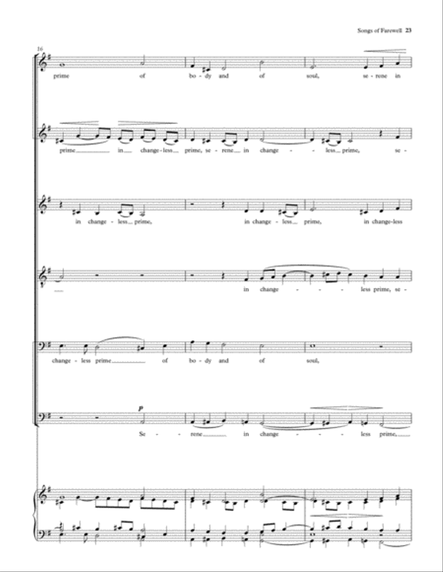 Songs of Farewell Divisi scores gallery preview page 24