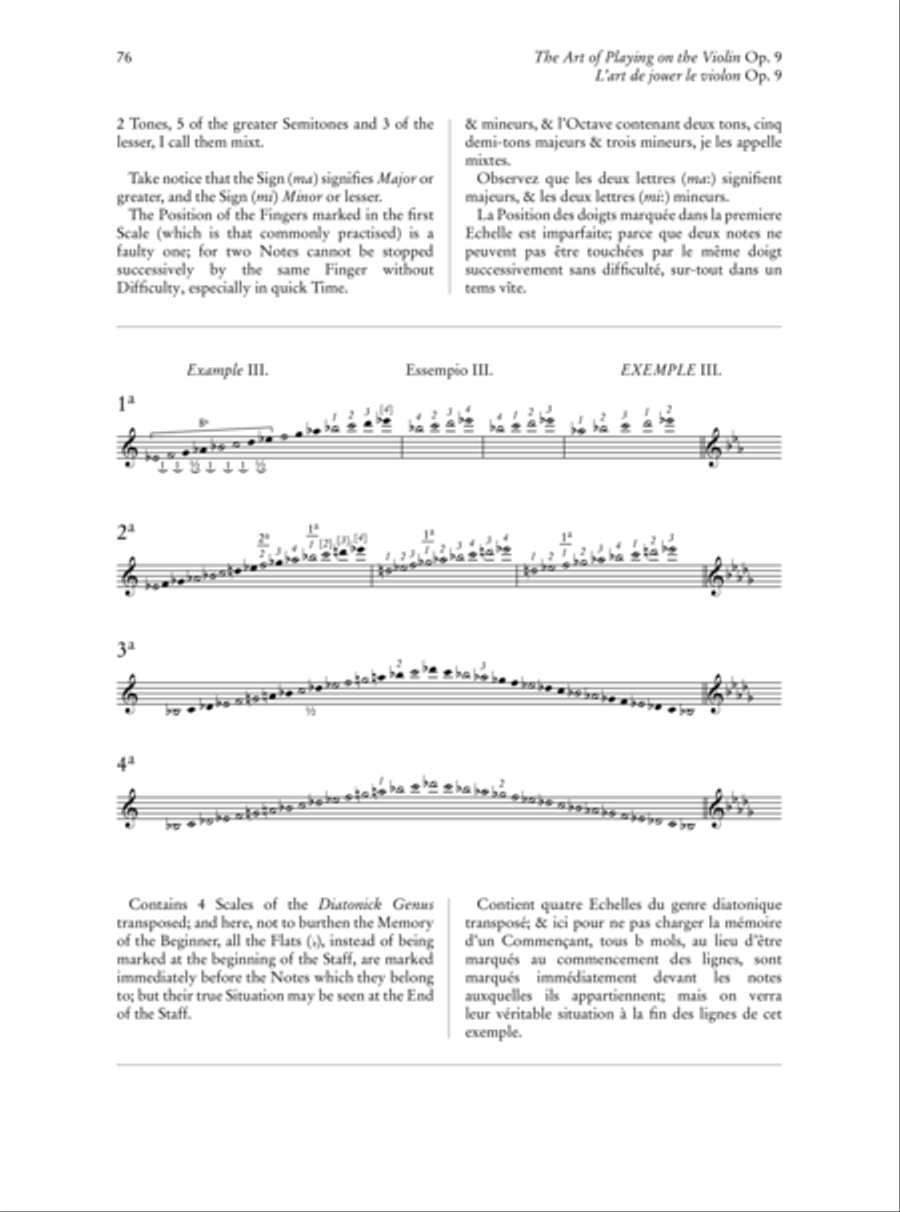 Geminiani the art of shop playing on the violin