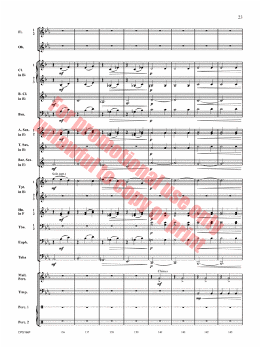 If I Could Fly Concert Band scores gallery preview page 24