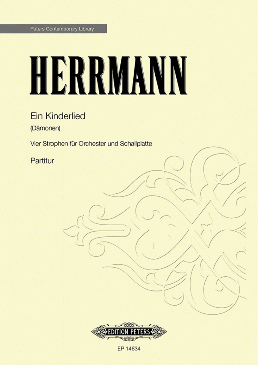Ein Kinderlied (Dämonen) Full Orchestra scores gallery preview page 1