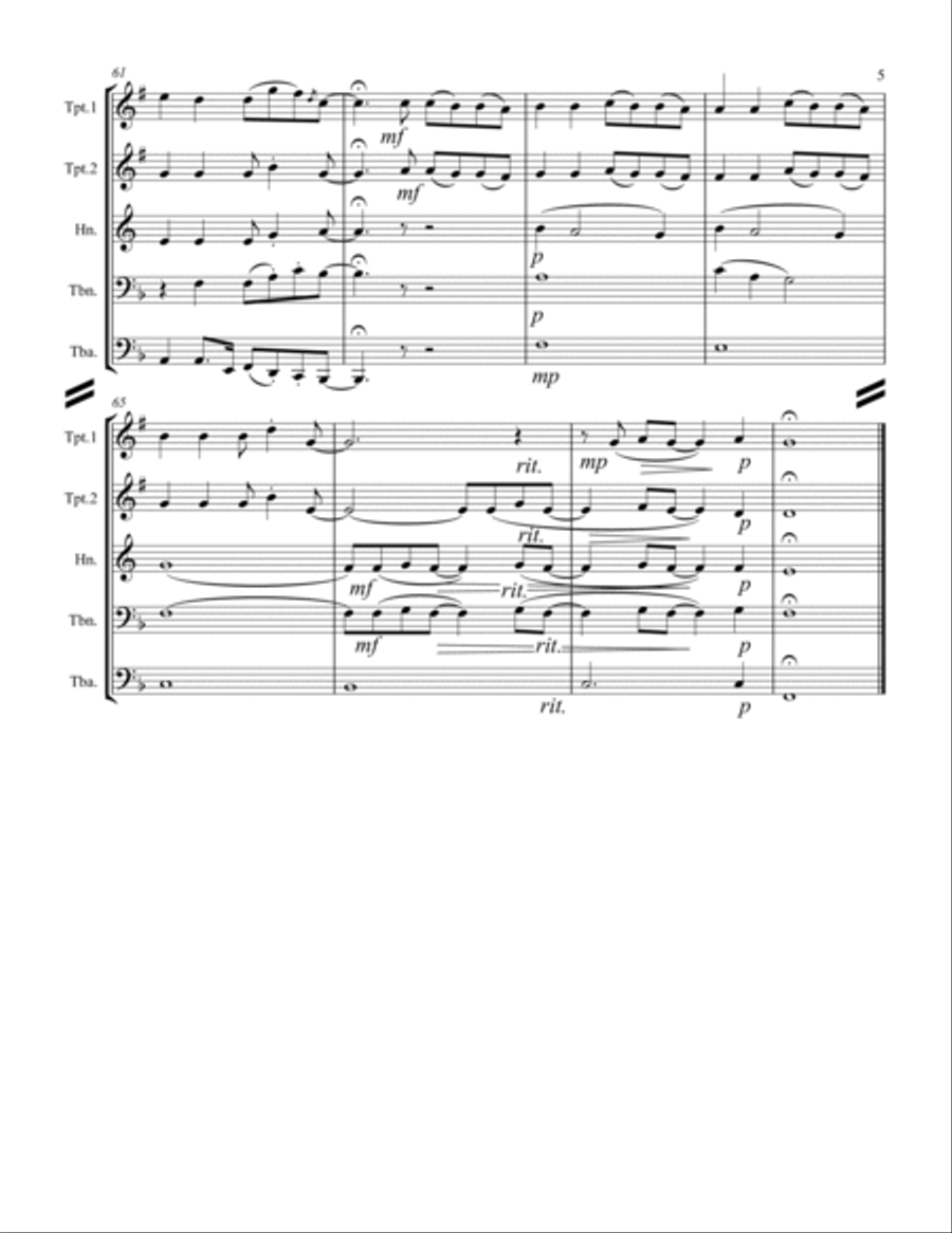 Here I Am To Worship Horn scores gallery preview page 6