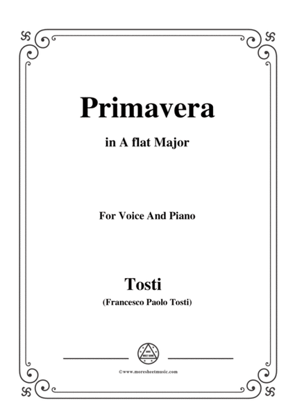 Tosti-Primavera in A flat Major,for voice and piano image number null