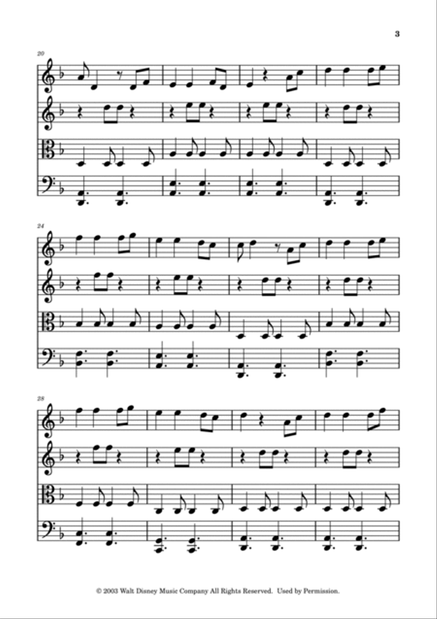 He's A Pirate String Quartet scores gallery preview page 3