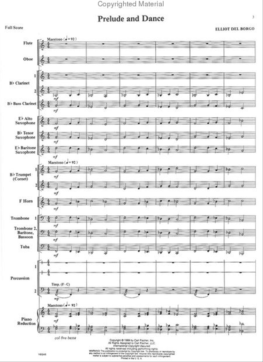 Prelude And Dance Concert Band scores gallery preview page 2