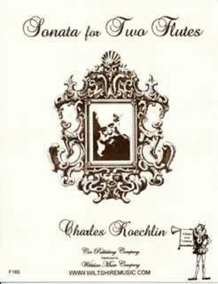 Book cover for Sonata for Two Flutes