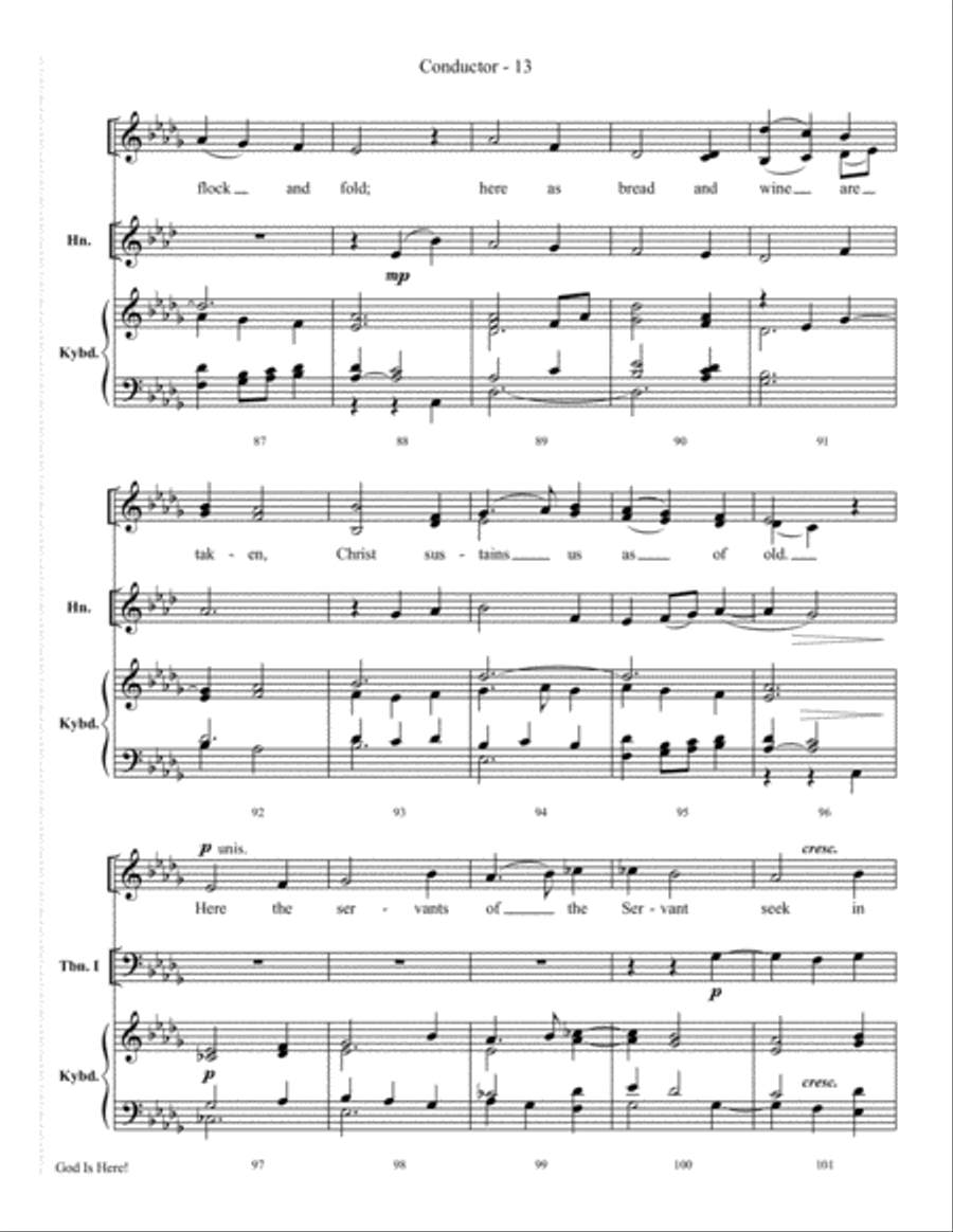 God Is Here 4-Part scores gallery preview page 15
