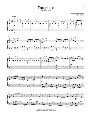 Book cover for Tarantella, Op. 77, No. 6