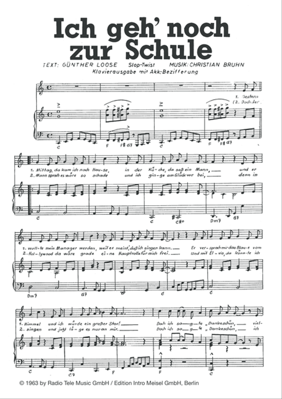 Ich geh' noch zur Schule Voice scores gallery preview page 3