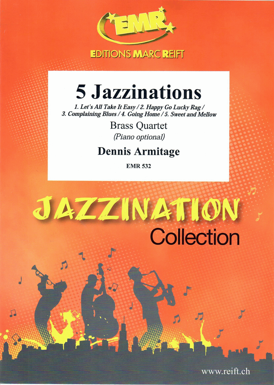 5 Jazzinations Brass Quartet scores gallery preview page 1